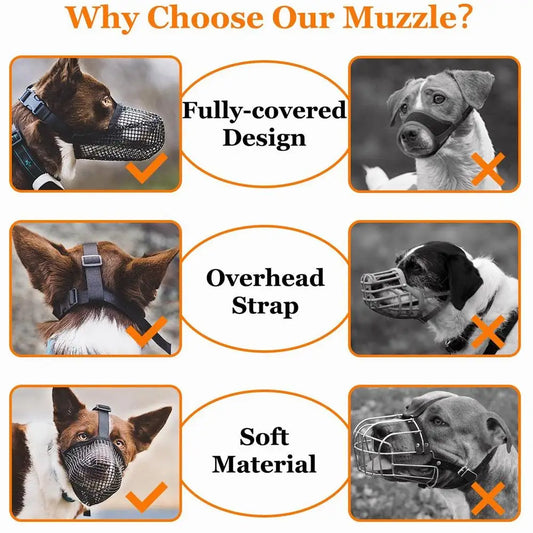 SoftMesh Dog Muzzle