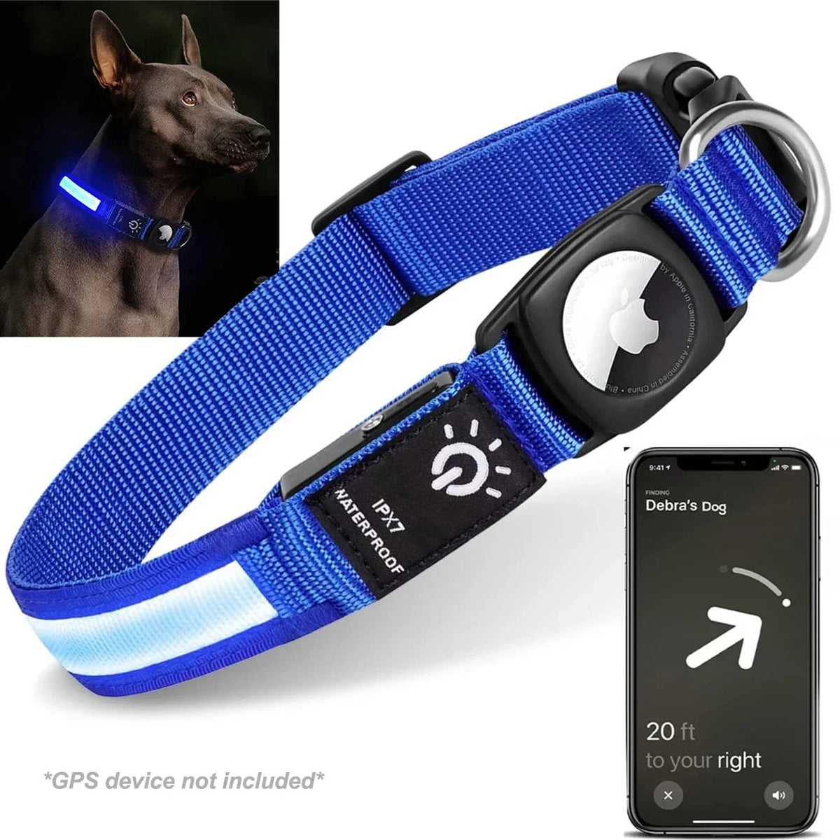 AirTag LED Safety Collar.