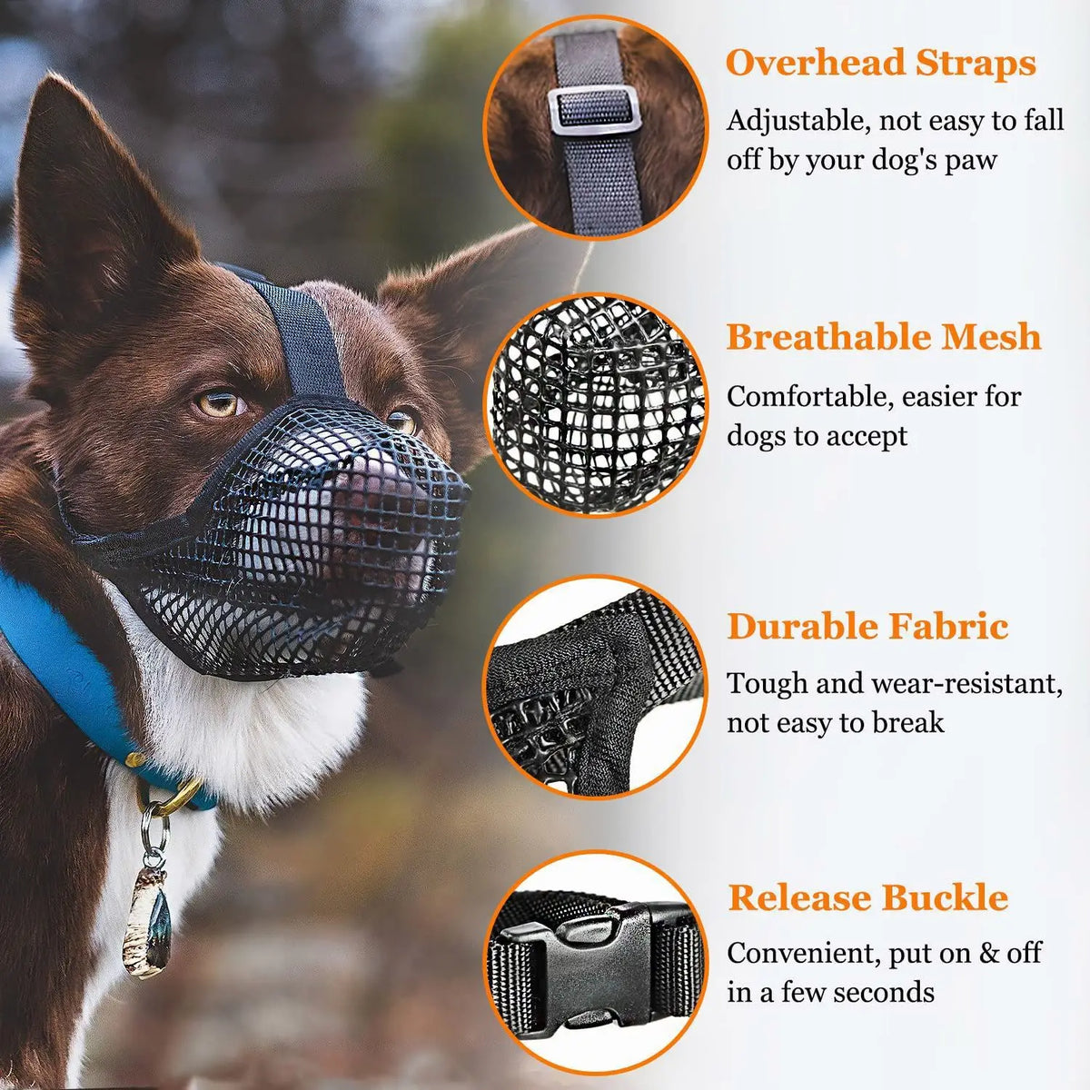 SoftMesh Dog Muzzle